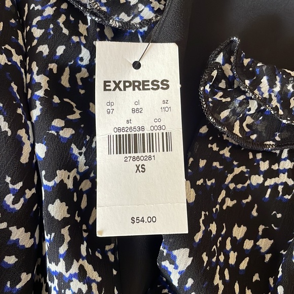 Express black and navy blouse - Picture 3 of 3